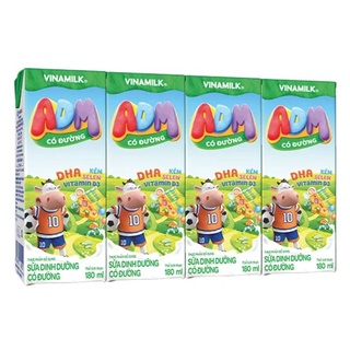Sữa dinh dưỡng Vinamilk ADM Gold có đường( Lốc 4 hộp x 180ml  )