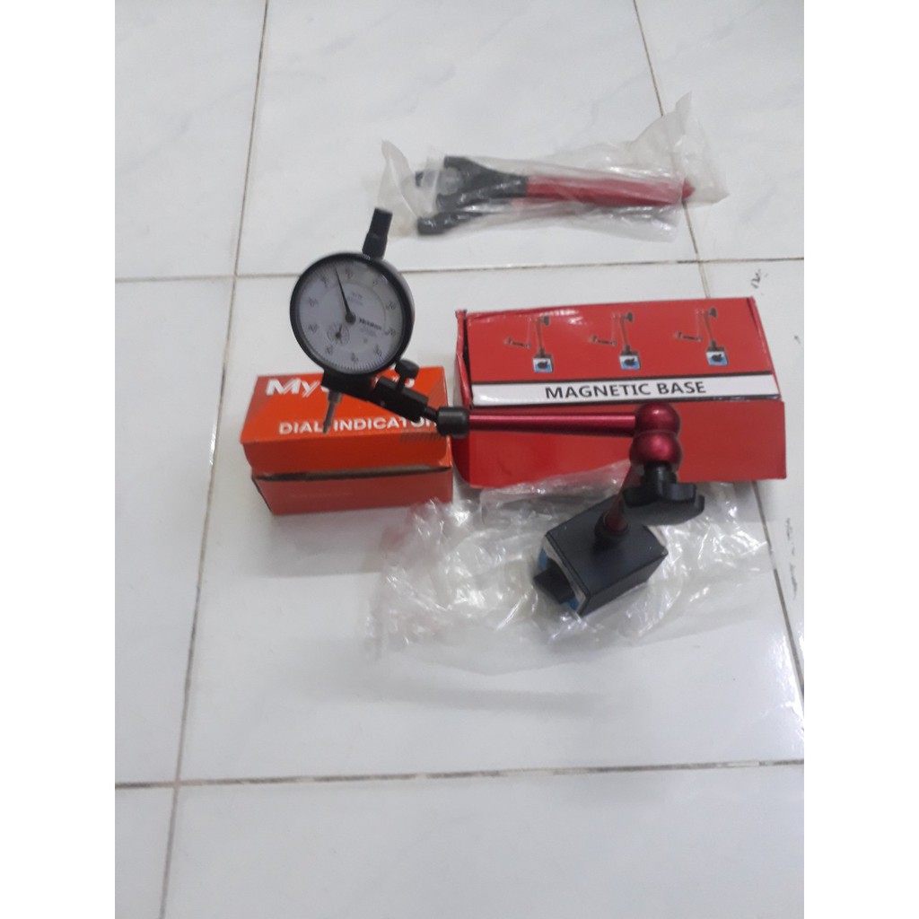 Bộ chân đế từ và đồng hồ so  combo