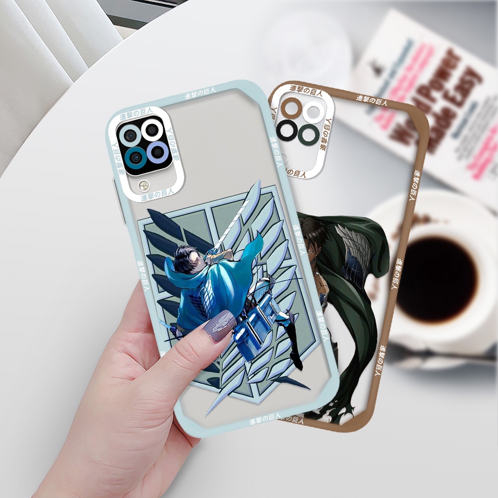 Ốp Điện Thoại Silicon Mềm Hình Attack on Titan Cho Samsung A12 A21S A32 4G A52S A53 5G A72 S22 Plus