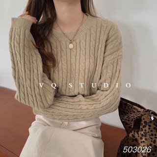 áo len croptop lông thỏ