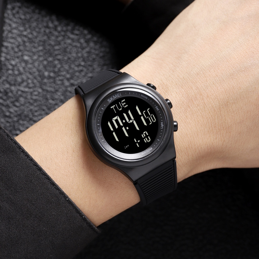 Đồng Hồ Điện Tử SKMEI 1980 Chống Thấm Nước Dây Silicone 5 Thanh Lịch Cho Nam
