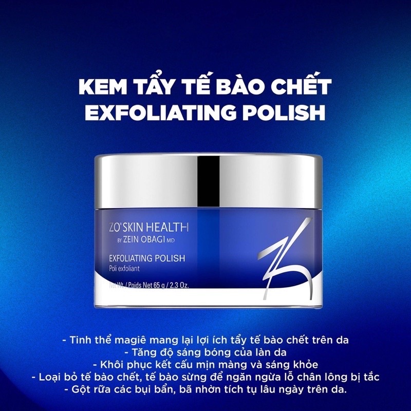 Kem Tẩy Tế Bào Chết Zo EXFOLIATING POLISH 16.2g/65g