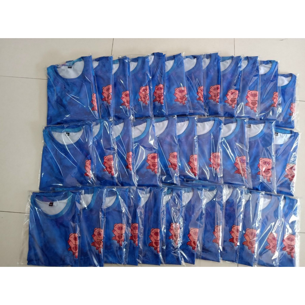 hot trend áo loang 3D siêu cute cho cả gia đình, team cty đủ size
