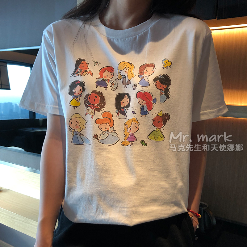 Áo Thun Nữ Tay Ngắn In Họa Tiết Thời Trang