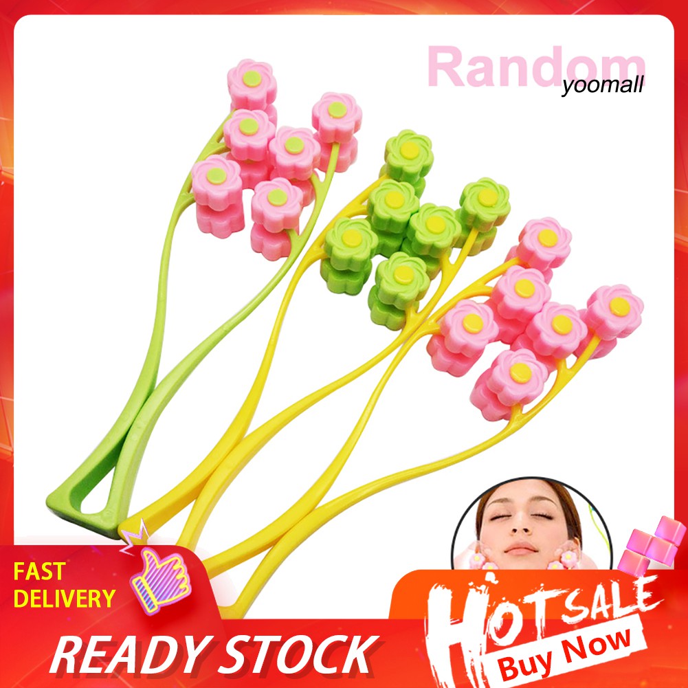 [Hàng mới về] Dụng Cụ Mát Xa Mặt Thon Gọn Hình Bông Hoa Đẹp Mắt