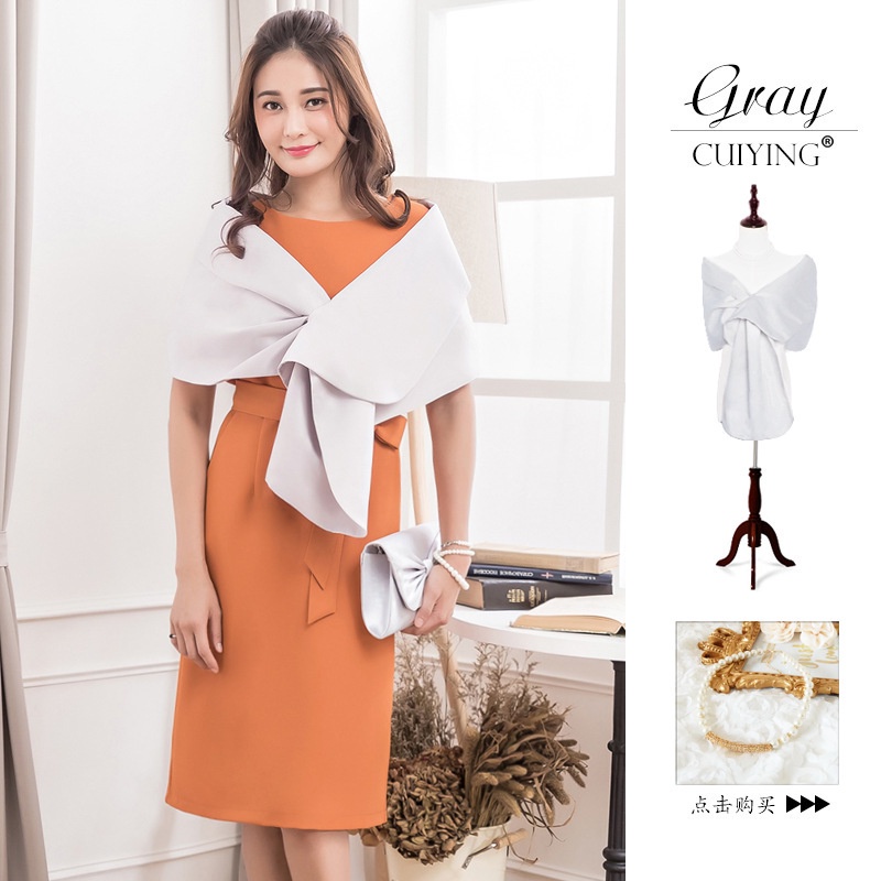 Khăn Choàng Chéo Màu Sắc Thanh Lịch Cho Cô Dâu 88013 | BigBuy360 - bigbuy360.vn