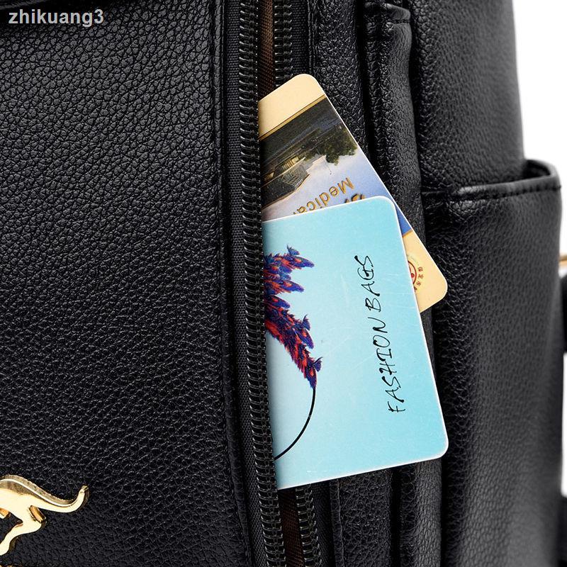 Bé Gái Boutique Túi Kangaroo Da Thật Chính Hãng Họa Tiết Ba Lô Nữ 2021 Thời Trang Thường Ngày Ba Lô Da Mềm Túi Du Lịch Dung Tích Lớn