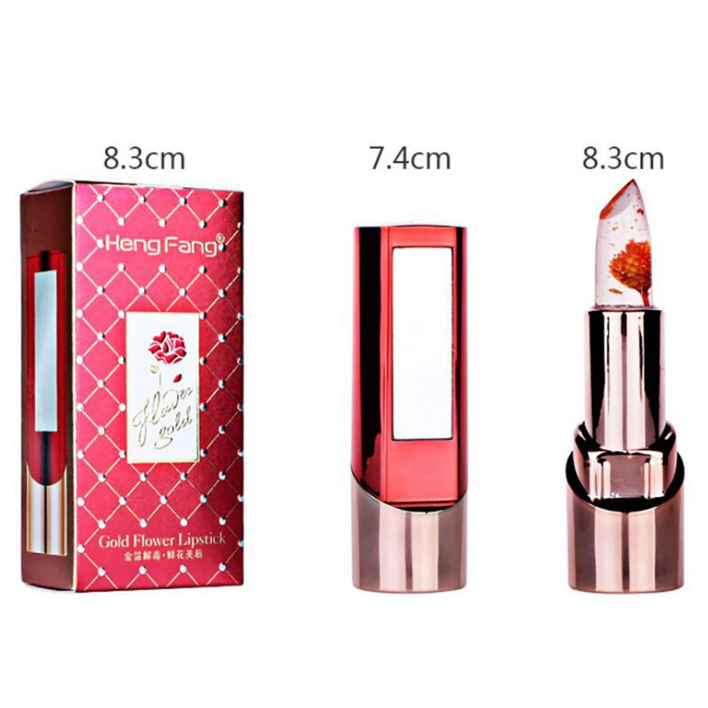 [Hàng mới về] Son môi Hèngang hình hoa dưỡng ẩm vị trái cây mềm