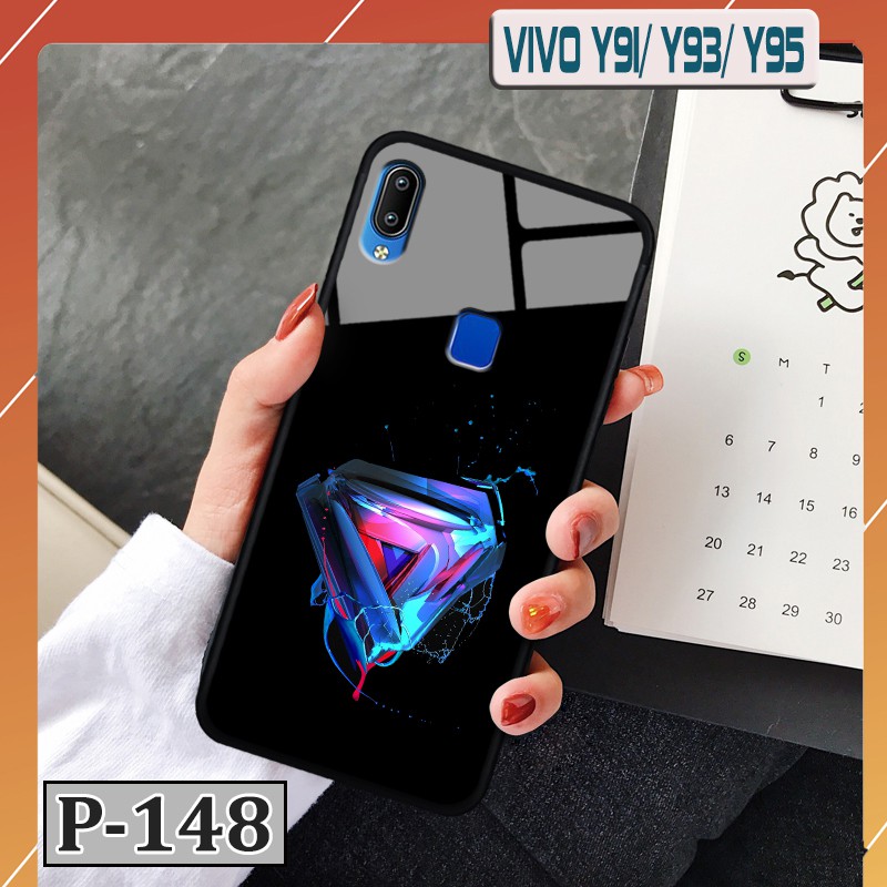 Ốp Vivo Y91/ Y93  - lưng kính in hình 3D