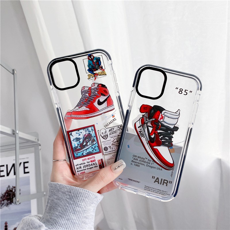 Ốp Điện Thoại Trong Suốt Họa Tiết Giày Độc Đáo Cho Iphone 11 Pro Max X Xr Xs Max 12 Pro Max 12 Mini 7 8 Plus Se 2020