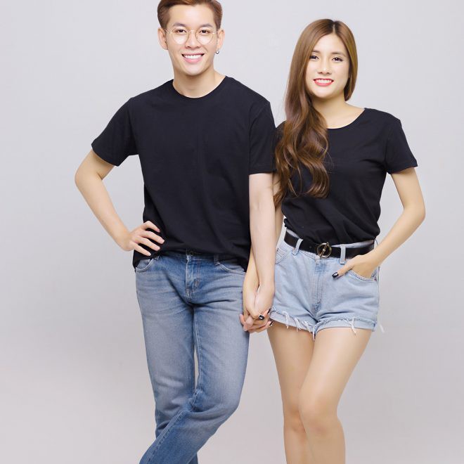 Áo thun trơn Nam Nữ AZ Cotton Thái - Form rộng - Mềm mịn Thoáng mát
