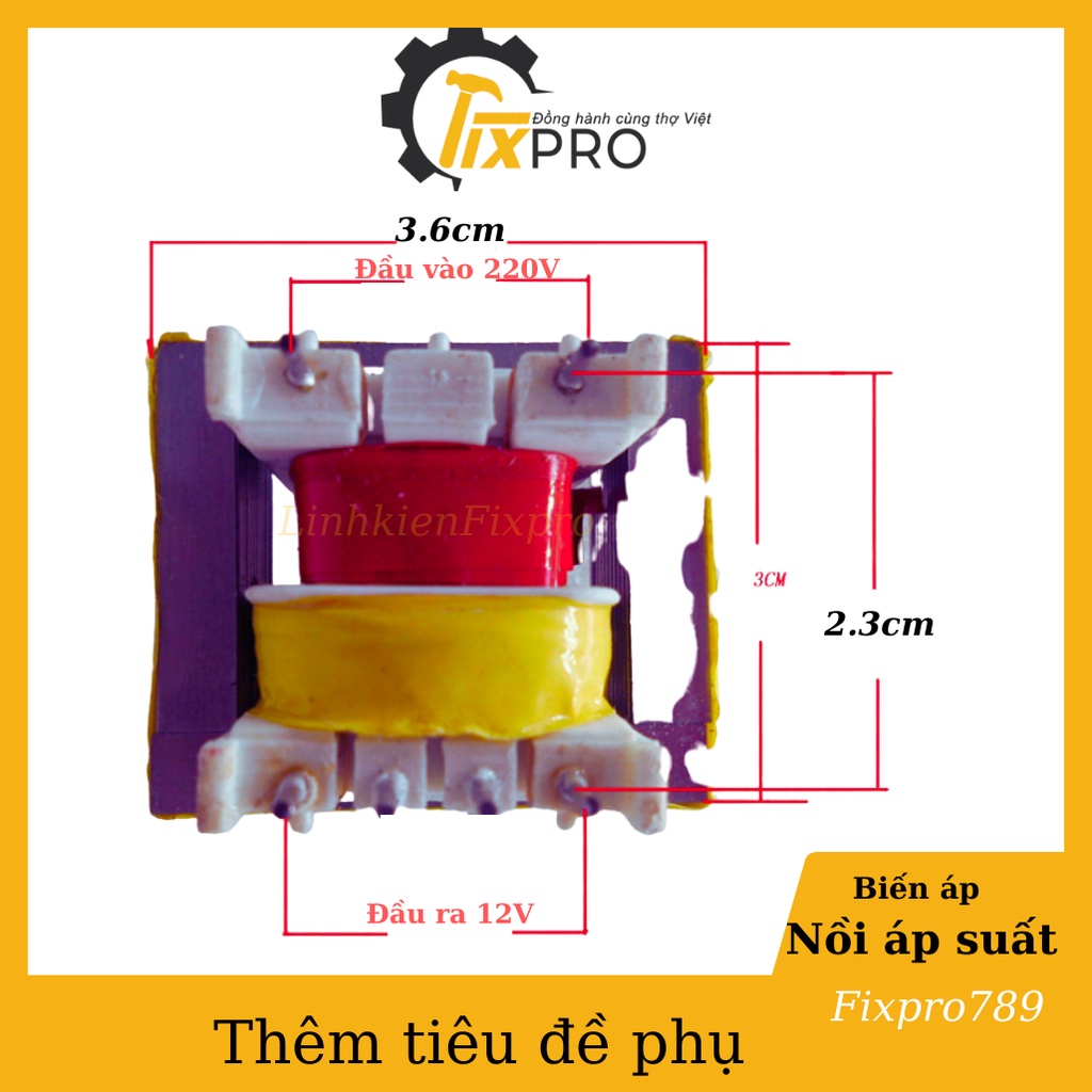 Biến áp nồi áp suất 10.5V-150mA chất lượng tốt
