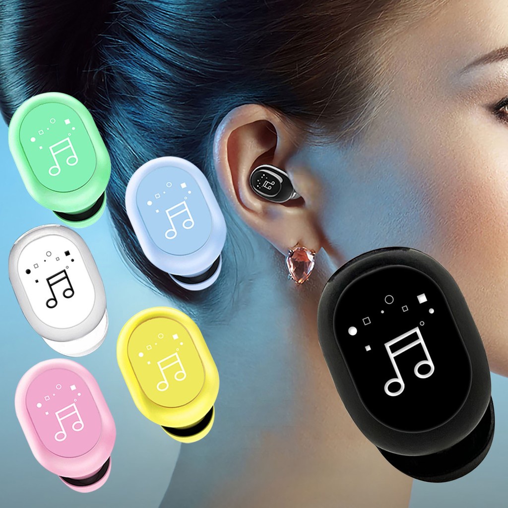 Tai Nghe Nhét Tai Bluetooth 5.0 Không Dây Chống Ồn Có Mic Tiện Dụng