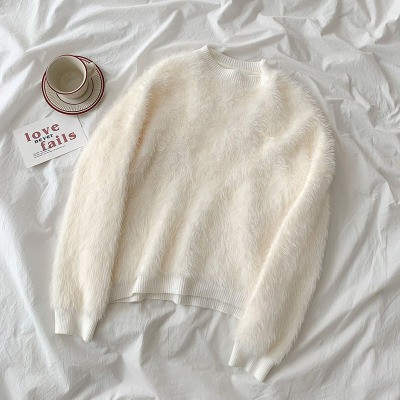 Áo len lông trơn dáng rộng ulzzang 2376