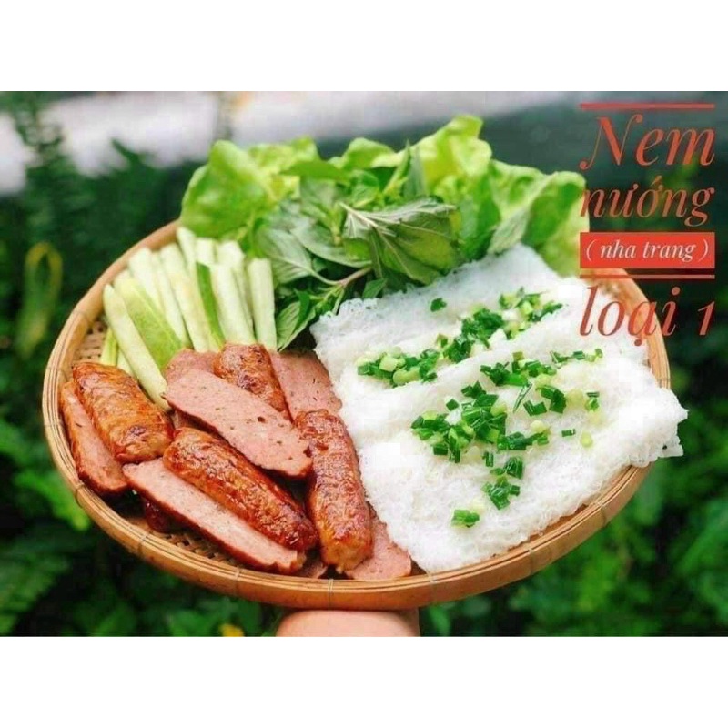 Nem nướng Nha Trang 1kg gồm 2túi (giao hoả tốc HCM)