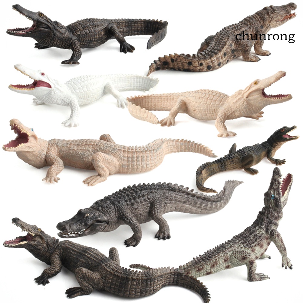 Cr Mô Hình Đồ Chơi Cá Sấu Hoang Dã Bằng PVC Cho Bé
