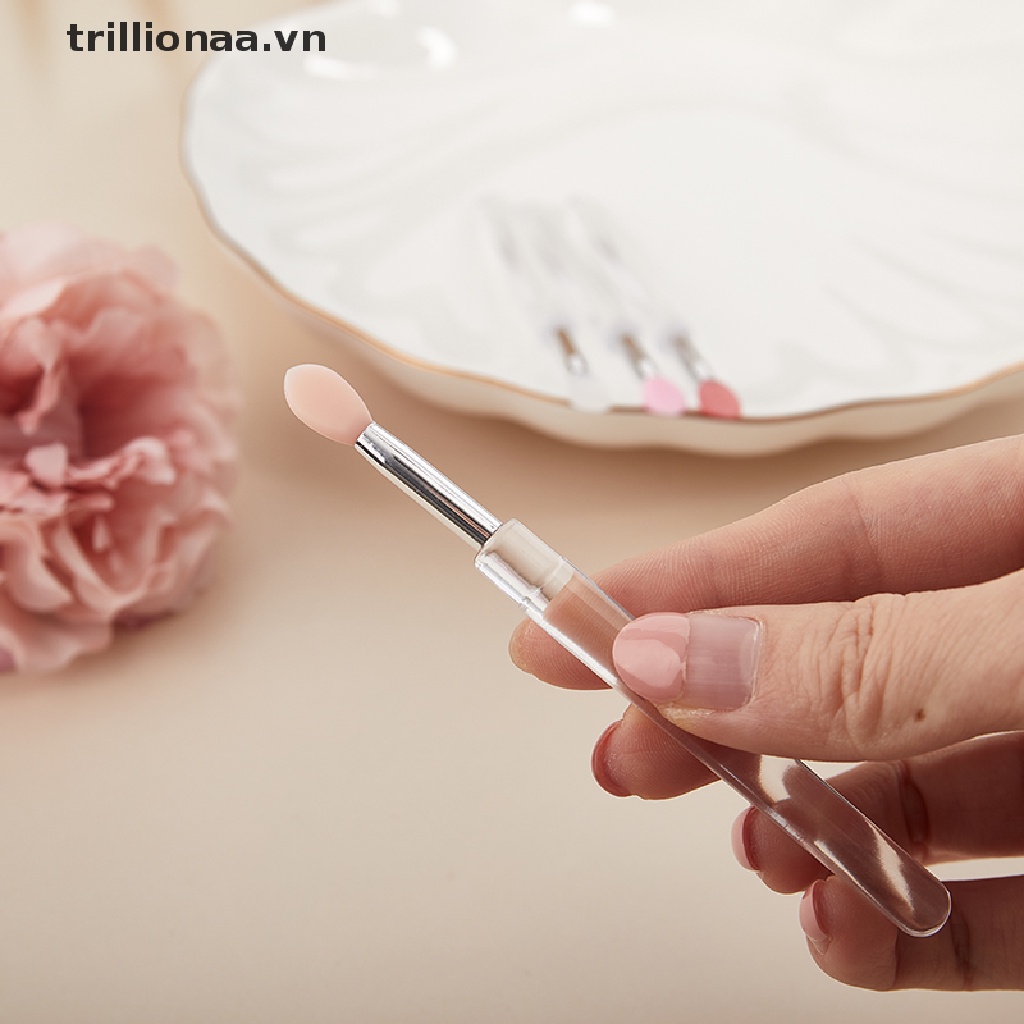 Set 1 / 5 Cọ Tô Son Môi Bằng Silicone Đa Năng Kích Thước Nhỏ Gọn