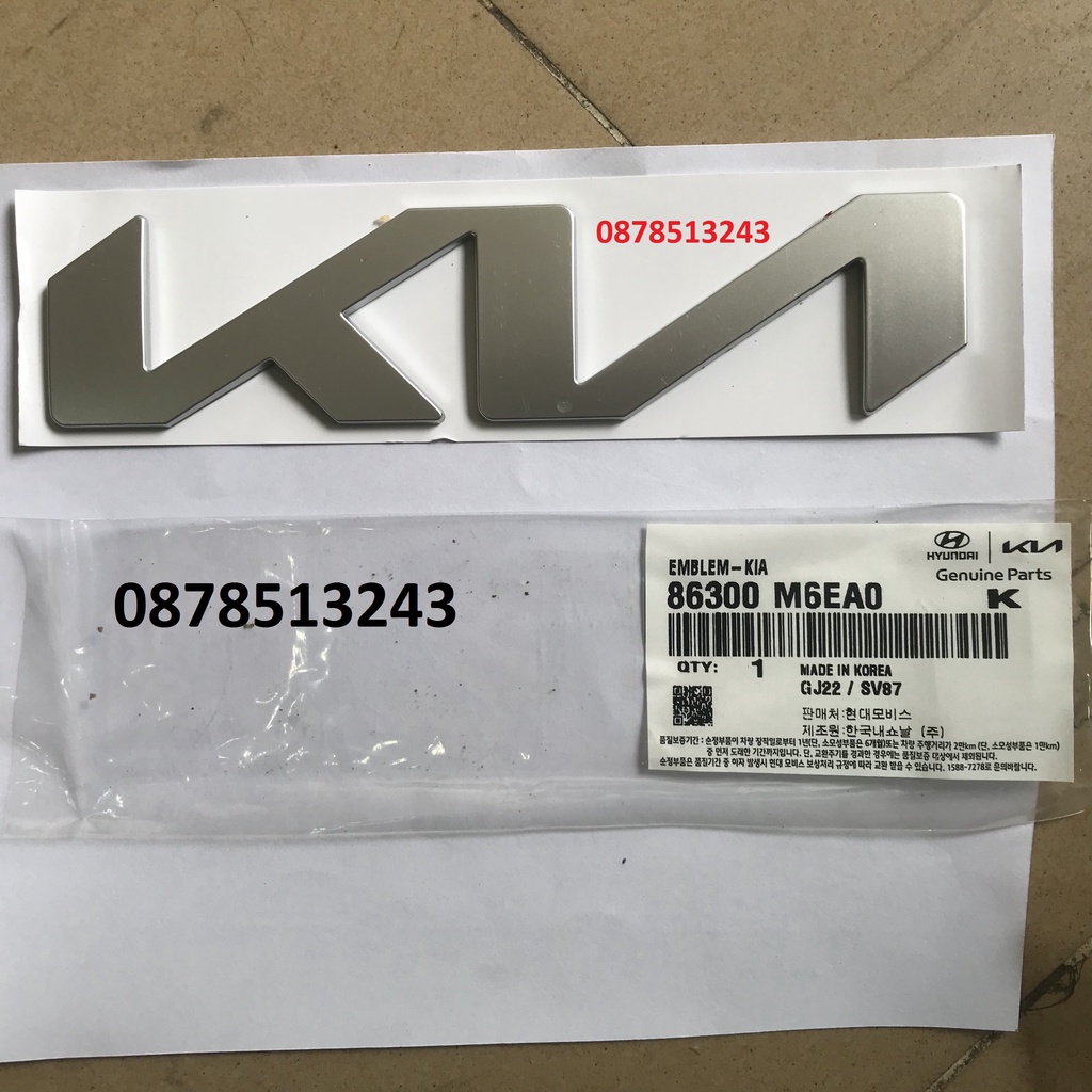 Lô gô Kia đời mới dành cho xe Carnival/ Sorento/ Sonet/ Soluto/ K3/ K5 xịn chính hãng
