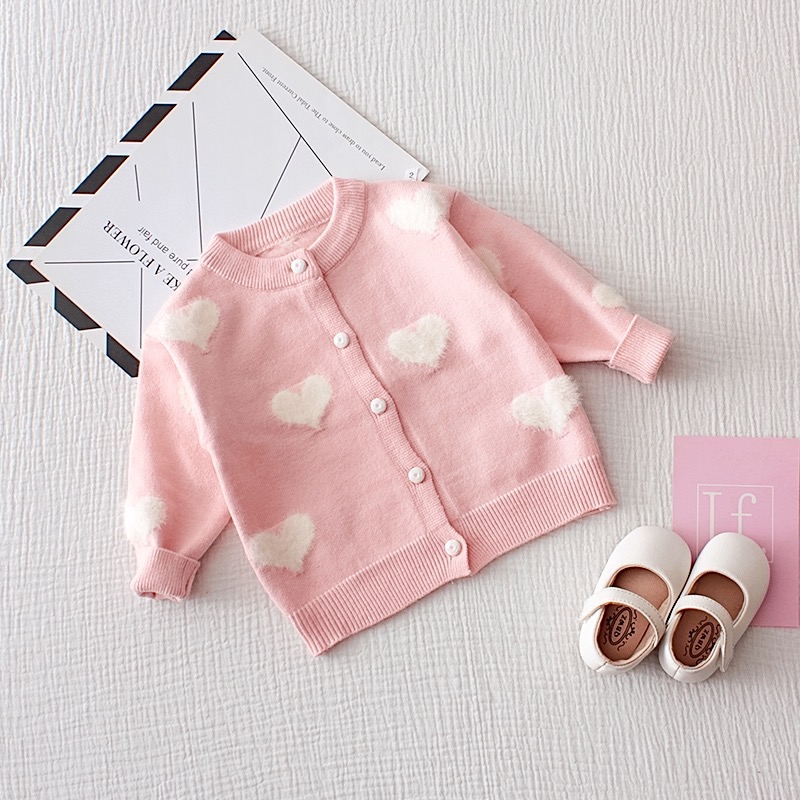 Áo Khoác Cardigan Len Phong Cách Hàn Quốc Cho Bé Gái