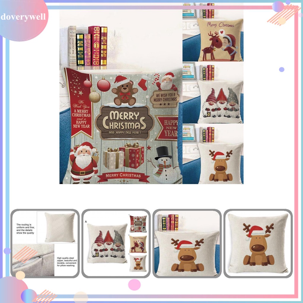 Vỏ gối in họa tiết giáng sinh thời trang thân thiện với môi trường