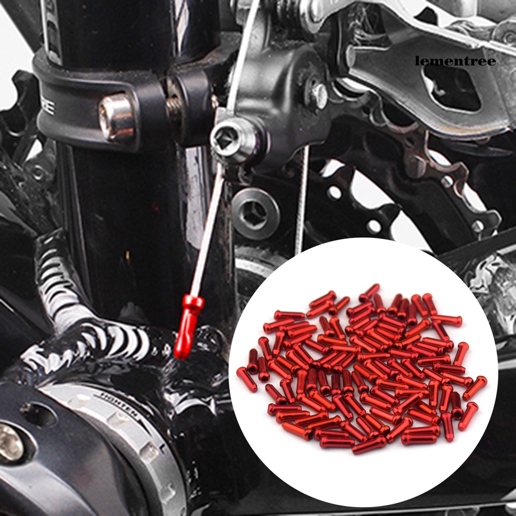 Bộ 200 Nắp Đậy Dây Cáp Xe Đạp Bằng Hợp Kim Nhôm Nhiều Màu Chống Mòn