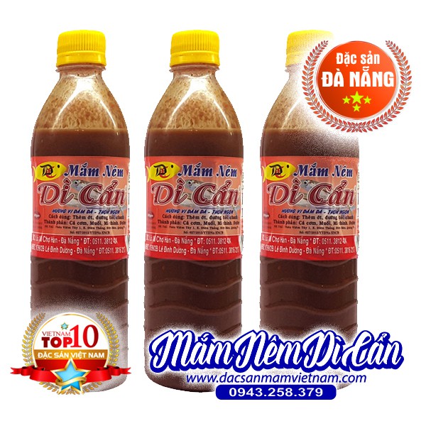 Mắm nêm Dì Cẩn chai 500ml