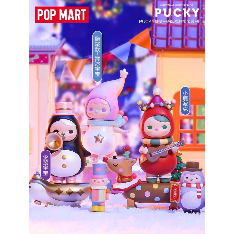 Hộp Nhạc Popde Popmart Giáng Sinh Pucky