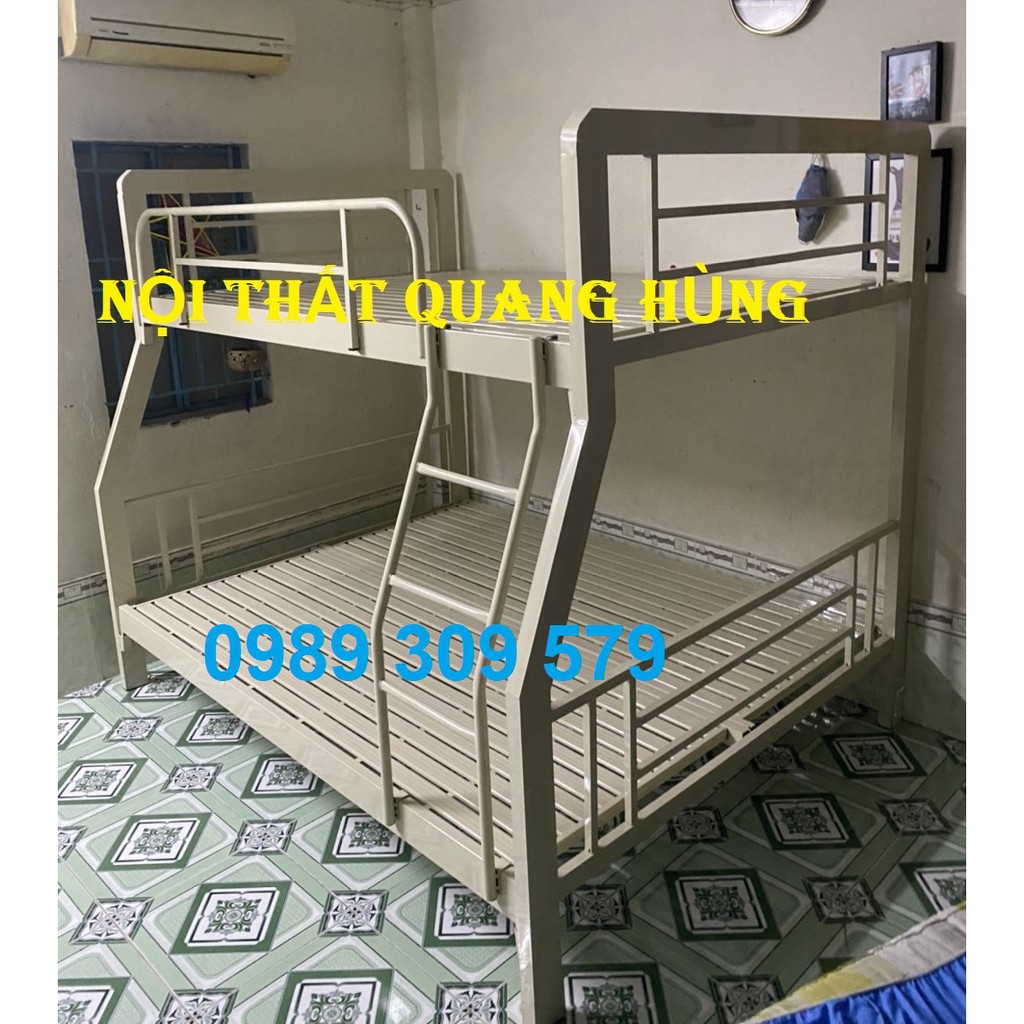 GIƯỜNG SẮT 2 TẦNG CAO CẤP - LOẠI SẮT HỘP 4X8- 1M6/1M8