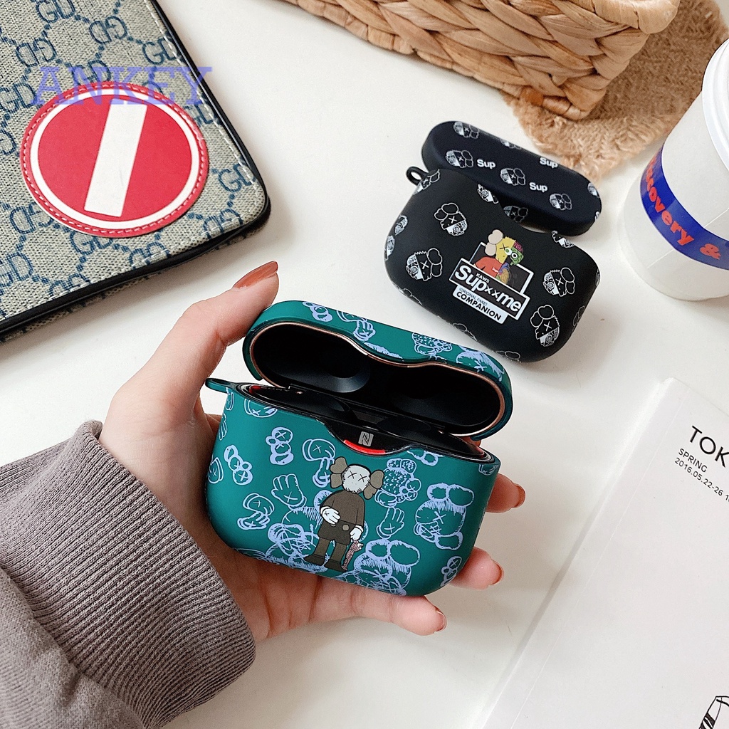 Sony WF-1000XM3 WF-1000XM4 Case Vỏ bọc bảo vệ hộp sạc tai nghe không dây hình KAWS cho Sony WF-1000XM3 WF-1000XM4