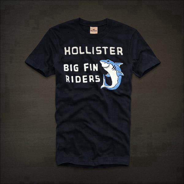 HOLLISTER Áo thun in chữ phong cách năng động trẻ trung