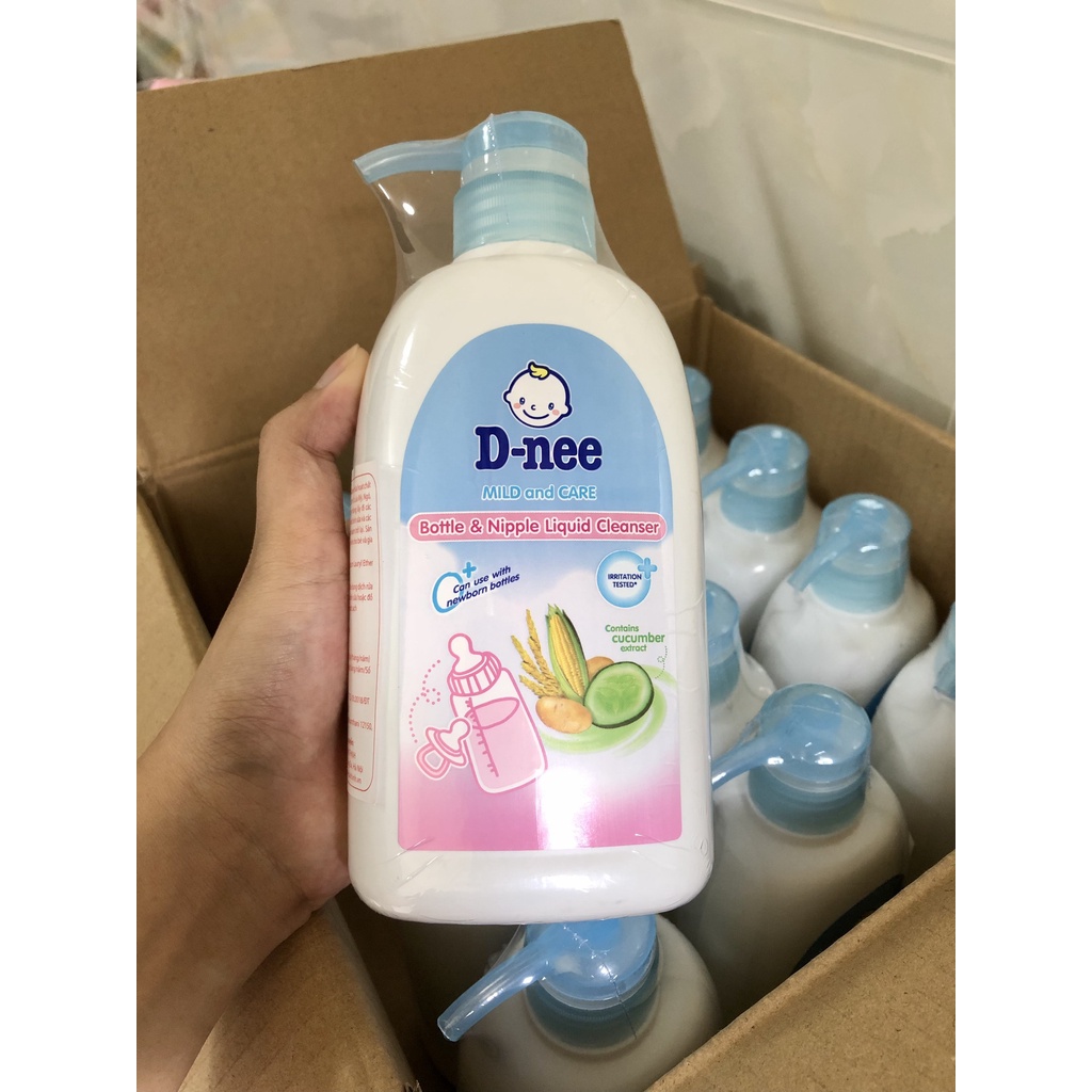 [CHÍNH HÃNG THƯƠNG HIỆU DNEE] Chai nước rửa bình và rau củ Dnee 500ml và 620ml (Có tem Đại Thịnh)