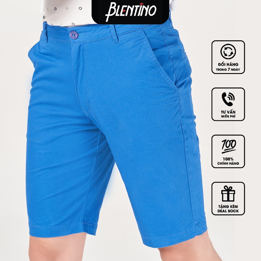 Quần Short KaKi Nam Blentino , Kaki Giấy, Thấm Hút Mồ Hôi, Co Giãn Tốt ,Chống Nhăn BSF-03(2).