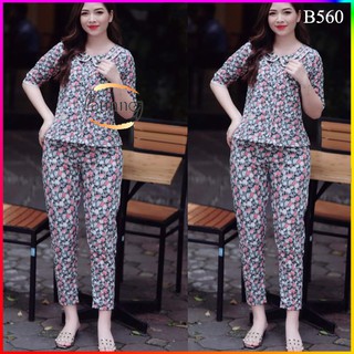 Đồ bộ mặc nhà lụa hàn mát và nhẹ