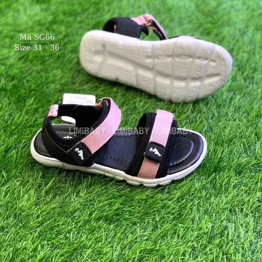 Sandal bé gái Urban dáng thể thao siêu nhẹ, kháng khuẩn, mang êm phù hợp cho trẻ em 6 - 12 tuổi đi học đi biển SG66