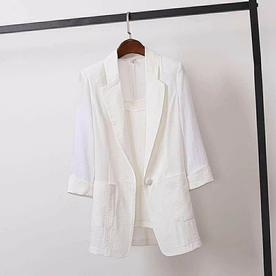 Áo Khoác Vest Plus Size Phong Cách Hàn Quốc Thời Trang Cho Nữ