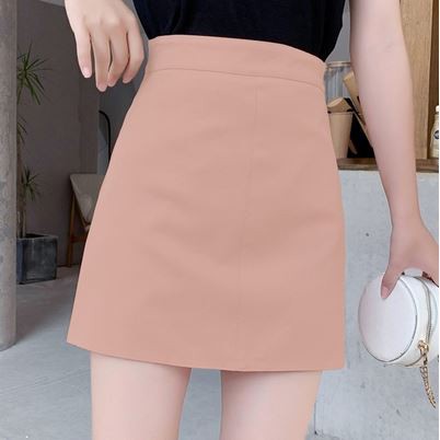 Chân váy chữ A ngắn lưng cao phong cách công sở có lót trong, váy công sở ngắn dáng chữ A trẻ trung CHERRY STORE V058