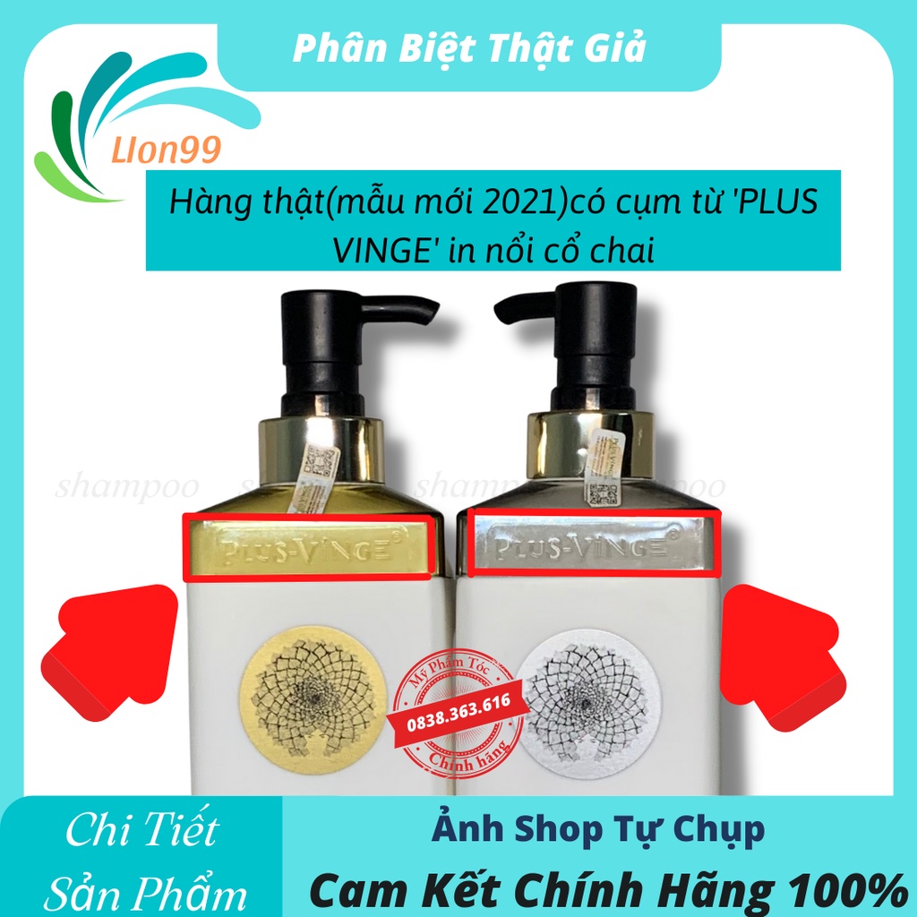 Cặp dầu gội xả Collagen Plus Vinge 1000ML giảm rụng tóc kích mọc tóc phục hồi tóc hư tổn hàng chính hãng