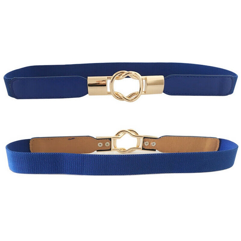 Thắt lưng thun móc gài màu sang trọng thời trang cho nữ