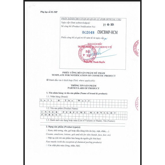 Nước hoa vùng kín nữ set 3 chai 2ml mùi trải nghiệm - LOLI & THE WOLF | Thế Giới Skin Care