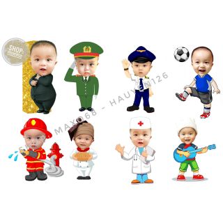 Combo sản phẩm thiết kế chibi cho bé