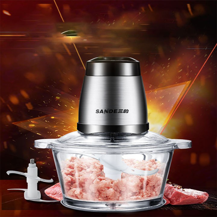 XẢ máy xay thịt Sande 1.2L xay cua cá, ngũ cốc đa năng
