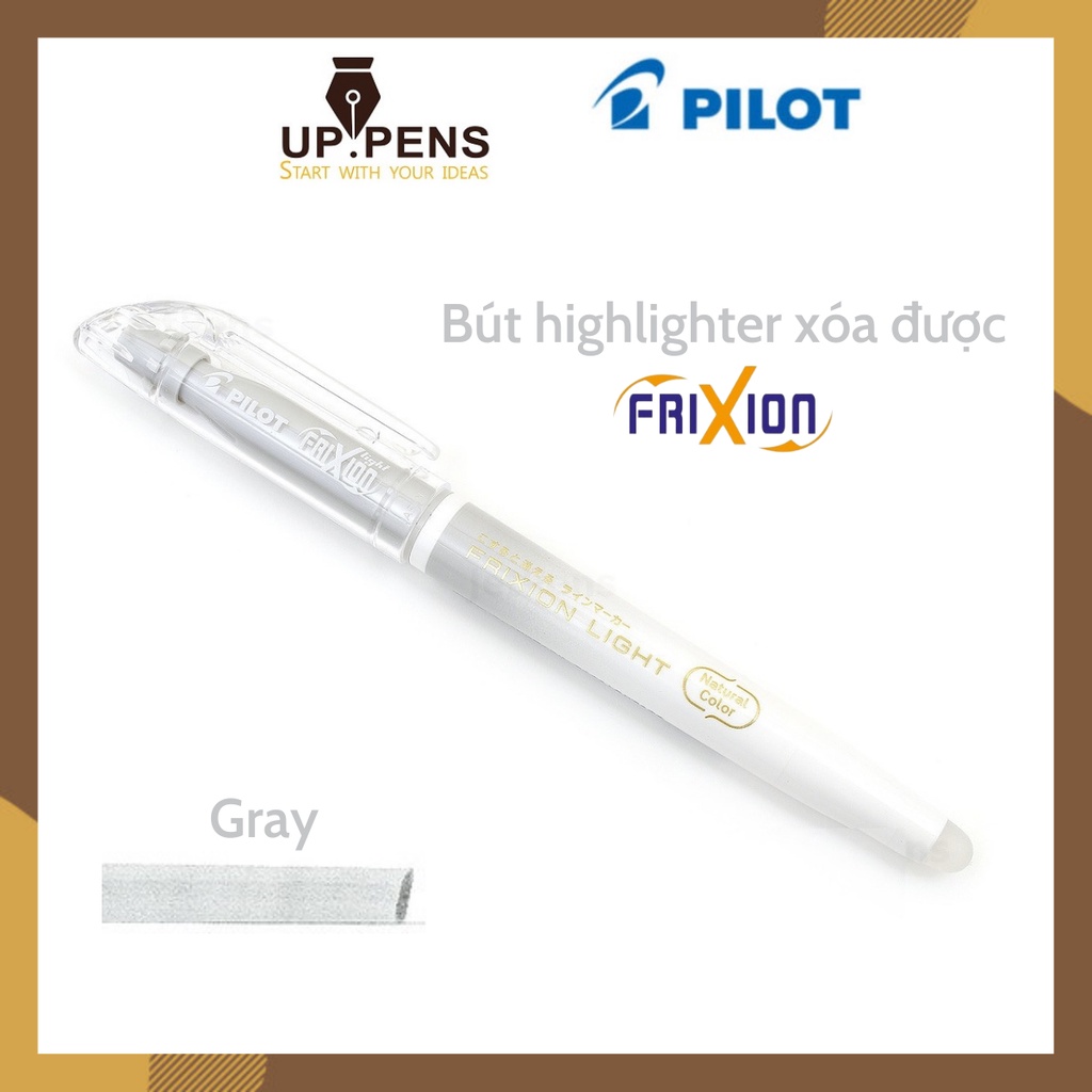 Bút dạ quang xóa được Pilot FriXion Light Natural Color Erasable Highlighter - Màu xám natural (Grey)