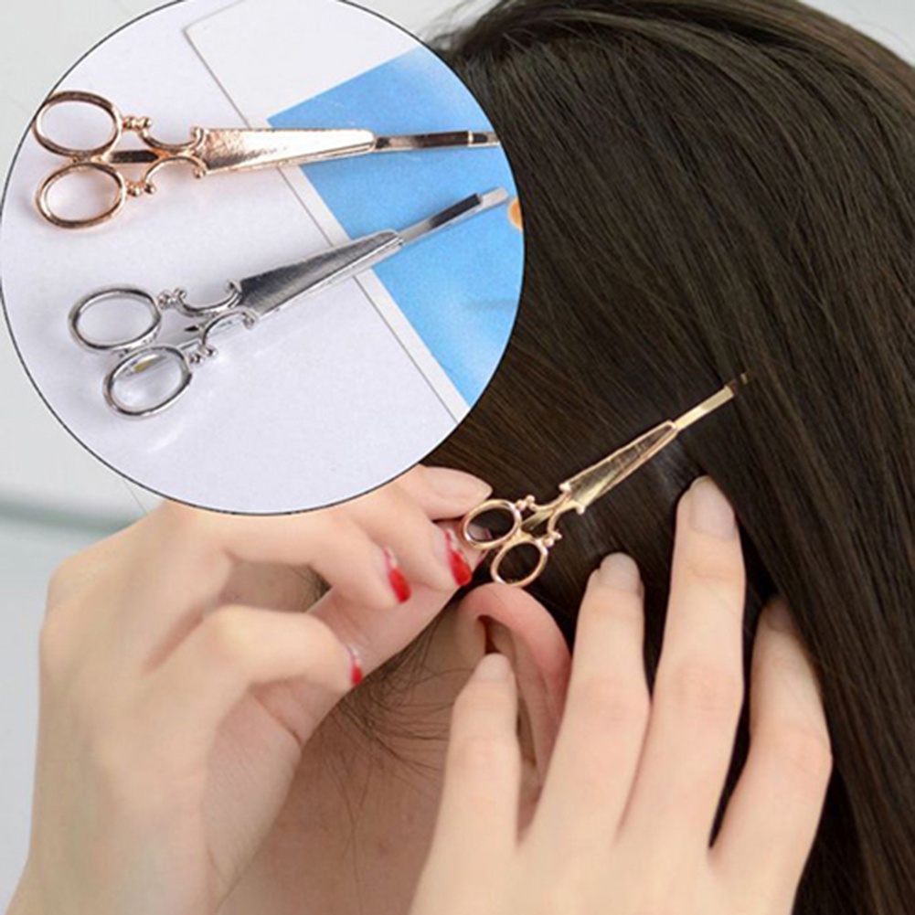 2 kẹp tóc hình cây kéo thời trang nữ tính