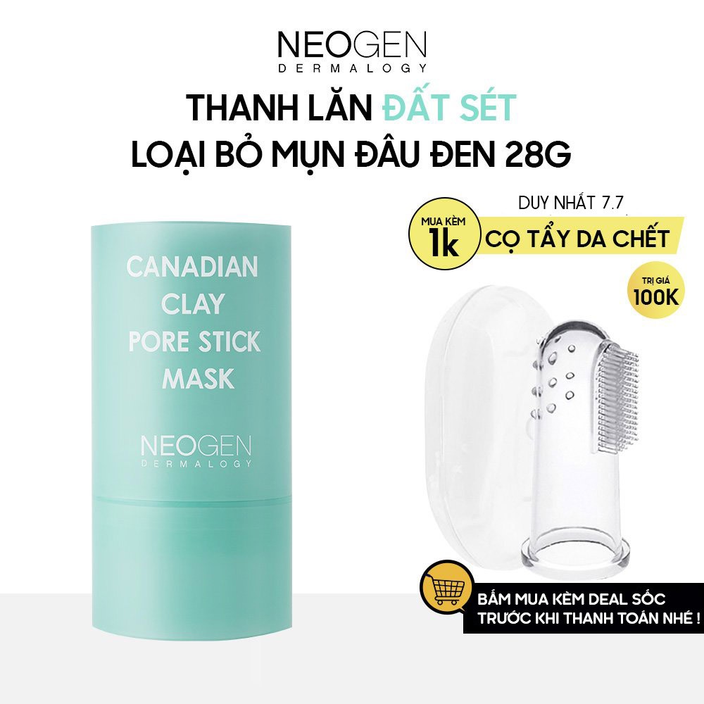 Thanh Lăn Mụn Đầu Đen Từ Đất Sét Bùn Băng Neogen Dermalogy Canadian Clay Pore Stick 28g