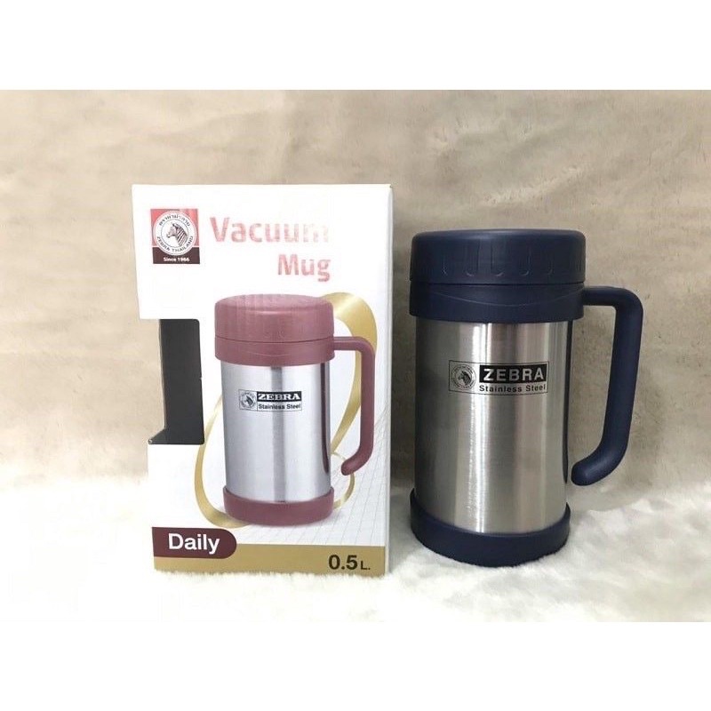 Ca Giữ Nhiệt ZEBRA Thái Lan  – 112901 Có Quai 500ml inox 304