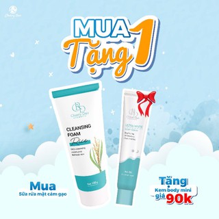 Sữa rửa mặt  trắng da ngăn ngừa lão hóa từ tinh chất cám gạo Cherry Đào an toàn cho da dầu,hỗn hợp, da thường, nhạy cảm
