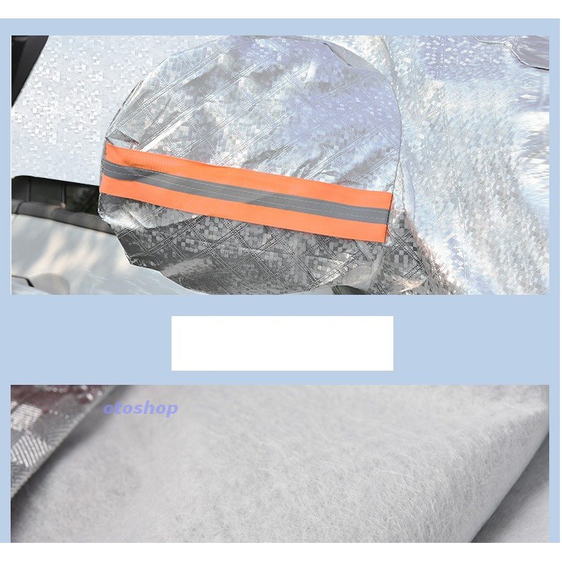 Tấm che nắng kính chắn gió vải Peva tráng nhôm cách nhiệt,phản quang model-OTOS01