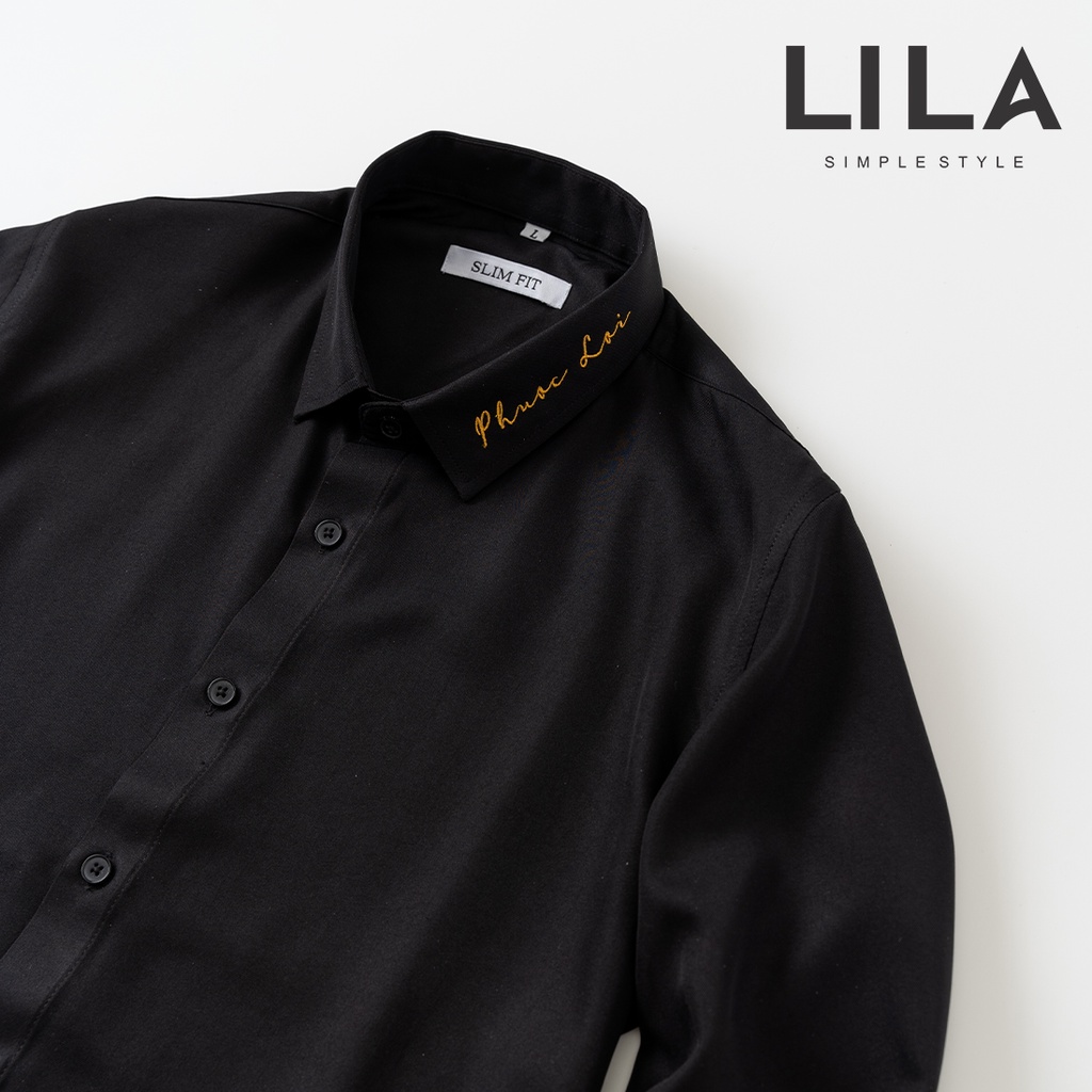 [THÊU TÊN THEO YÊU CẦU] Áo SOMI nam LILA vải cotton lạnh chống nhăn tốt