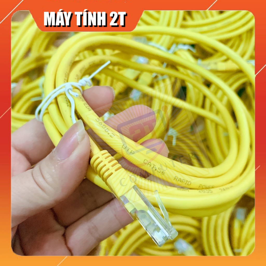 Dây mạng bấm sẵn 2 đầu Cat5e Dài 2M / 3M - Hàng Bóc Máy Chuẩn Chất Lượng - Máy Tính 2T