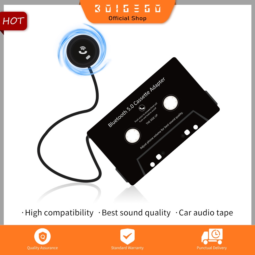 Bộ thu phát băng Cassette Bluetooth không dây cho xe hơi độc đáo tiện lợi